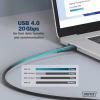 Дата кабель USB-C to USB-C 2.0m USB 4.0 Gen2 20G 240W 8K silicone black Digitus (AK-300344-020-S) - Image 8