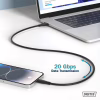 Дата кабель USB-C to USB-C 2.0m USB 4.0 Gen2 20G 240W 8K silicone black Digitus (AK-300344-020-S) - Image 10