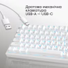 Клавіатура Ajazz AK820 Red Switch USB-C UA White (AK820-R-W) - Image 7