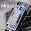 Клавіатура Ajazz AK870 PLUS Murad Switch RGB Wireless/Bluetooth/USB White (AK870-MU-BWD) - Image 3