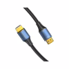 Кабель мультимедийный HDMI M to HDMI M 3.0m 8K60Hz cotton braided blue Vention (ALGLI) - Image 2