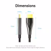 Кабель мультимедийный HDMI M to HDMI M 70.0m 4K60Hz fiber optic black Vention (ALSBAX) - Image 2