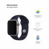 Ремешок для смарт-часов Armorstandart Sport Band (3 Straps) для Apple Watch 49/46/45/44/42 (Series 1-3) Dark Blue (ARM49070) - Image 2