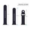 Ремешок для смарт-часов Armorstandart Sport Band (3 Straps) для Apple Watch 49/46/45/44/42 (Series 1-3) Dark Blue (ARM49070) - Image 3