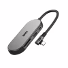 Концентратор Armorstandart Angle USB-C to HDMI 4K, RJ45, PD, 2USB, SD, microSD Grey (ARM86022) - Image 1