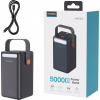 Батарея універсальна Choetech 50000mAh, PD/3.0/65W, QC/3.0/18W, USB-C, 3*USB-A, mirco USB, LED Light (B664-CCBE) - Image 3