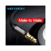 Кабель мультимедийный 3.5mm M to 3.5mm M 1.0m fabric black Vention (BAGBF) - Image 2