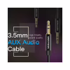 Кабель мультимедийный 3.5mm M to 3.5mm M 1.0m fabric black Vention (BAGBF) - Image 5