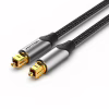 Кабель мультимедійний Optical Toslink 1.0m gray Vention (BAVHF) - Image 1