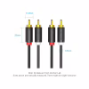 Кабель мультимедійний 2xRCA M to 2xRCA M 1.5m black Vention (BCMBG) - Image 2