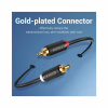 Кабель мультимедійний 2xRCA M to 2xRCA M 1.5m black Vention (BCMBG) - Image 9