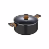 Кастрюля Bergner Earth black, з кришкою 20 см, 2.5 л (BG-32035-BK) - Image 1