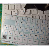 Наклейка на клавіатуру BestKey непрозора біла основа, 76, синій (BKU13WHI_BLU) - Image 2