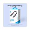 Перехідник Lightning to 3.5mm 0.1m cotton braided aluminum gray Vention (BMBHA) - Image 3