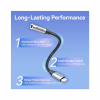 Перехідник Lightning to 3.5mm 0.1m cotton braided aluminum gray Vention (BMBHA) - Image 5