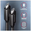 Дата кабель USB-C to USB-C 1.0m USB 3.2 Gen 2 PD 100W 5A 4K black AXAGON (BUCM32-CM10AB) - Image 5