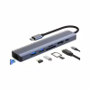 Концентратор Dynamode 7-in-1 USB-C to HDTV 4K/30Hz, 2хUSB3.0, RJ45, USB-C PD 100W, SD/MicroSD (BYL-2303) - Image 2