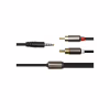 Кабель мультимедійний 3.5mm M to 2xRCA 1.0m PowerPlant (CA912834) - Image 2