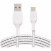 Дата кабель USB 2.0 AM to USB-C 1.0m braided white Belkin (CAB002BT1MWH) - Image 1