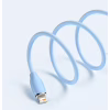 Дата кабель USB 2.0 AM to Lightning 1.2m 2.4A Jelly Liquid Silica Gel Blue Baseus (CAGD000003) - Image 5