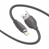 Дата кабель USB 2.0 AM to Lightning 2.0m 2.4A Jelly Liquid Silica Gel Black Baseus (CAGD000101) - Image 3