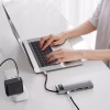 Концентратор Baseus USB3.1 Type-C to USB C(PD)100W/HDMI 4K 30Hz/VGA/USB3.2/RJ45/SD+TF,9in1 Grey (CAHUB-CU0G) - Image 10