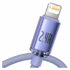 Дата кабель USB 2.0 AM to Lightning 2.0m 2.4A purple Baseus (CAJY000105) - Image 3