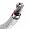 Дата кабель USB 3.1 AM to USB-C 2.0m 6.0A 66W Cafule Series Metal White Baseus (CAKF000202) - Image 11