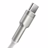 Дата кабель USB 3.1 AM to USB-C 2.0m 6.0A 66W Cafule Series Metal White Baseus (CAKF000202) - Image 9