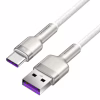Дата кабель USB 3.1 AM to USB-C 2.0m 6.0A 66W Cafule Series Metal White Baseus (CAKF000202) - Image 10