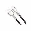 Дата кабель USB 2.0 AM to Lightning 1.0m Cafule Metal 2.4A black Baseus (CALJK-A01) - Image 2