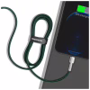 Дата кабель USB 2.0 AM to Lightning 2.0m 2.4A metal green Baseus (CALJK-B06) - Image 7