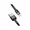 Дата кабель USB 2.0 AM to Lightning 0.5m Cafule 2.4A grey+black Baseus (CALKLF-AG1) - Image 3