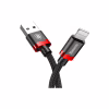 Дата кабель USB 2.0 AM to Lightning 1.0m Cafule Black-Red Baseus (CALKLF-B19) - Image 1