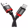 Дата кабель USB 2.0 AM to Lightning 2.0m 1.5A red-black Baseus (CALKLF-C19) - Image 1