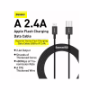 Дата кабель USB 2.0 AM to Lightning 1.0m 2.4A Superior Series Black Baseus (CALYS-A01) - Image 6