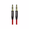 Кабель мультимедійний 3.5mm M to 3.5mm M 1.0m red-black Baseus (CAM30-B91) - Image 1