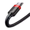 Дата кабель USB 2.0 AM to Micro 5P 1.0m Cafule 2.4A red+black Baseus (CAMKLF-B91) - Image 2