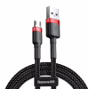 Дата кабель USB 2.0 AM to Micro 5P 1.0m Cafule 2.4A red+black Baseus (CAMKLF-B91) - Image 1