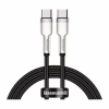 Дата кабель USB-C to USB-C 1.0m 100W metal black Baseus (CATJK-C01) - Image 1