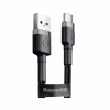 Дата кабель USB 2.0 AM to USB-C 1.0m 3A grey-black Baseus (CATKLF-BG1) - Image 2