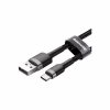 Дата кабель USB 2.0 AM to USB-C 2.0m 2A Gray-Black Baseus (CATKLF-CG1) - Image 2