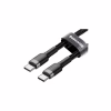 Дата кабель USB-C to USB-C 2.0m USB 3.1 3A grey-black Baseus (CATKLF-HG1) - Image 3