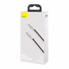 Дата кабель USB-C to Lightning 1.0m Cafule Metal PD 20W black Baseus (CATLJK-A01) - Image 4