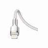 Дата кабель USB-C to Lightning 1.0m Cafule Metal PD 20W white Baseus (CATLJK-A02) - Image 5