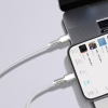 Дата кабель USB-C to Lightning 2.0m Cafule Metal PD 20W white Baseus (CATLJK-B02) - Image 11