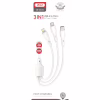 Дата кабель USB 2.0 AM to Lightning + Micro 5P + USB-C 1.0m 2.4A XO (CB-23U3) - Image 3