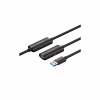 Дата кабель USB 3.0 AM/AF 5.0m Active black Vention (CBMBJ) - Image 1
