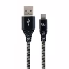 Дата кабель USB 2.0 AM to USB-C 2.0m Cablexpert (CC-USB2B-AMCM-2M-BW) - Image 1