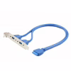 Кабель для передачи данных USB 3.0 розетка на кронштейні 10P 45 см Cablexpert (CC-USB3-RECEPTACLE) - Image 1